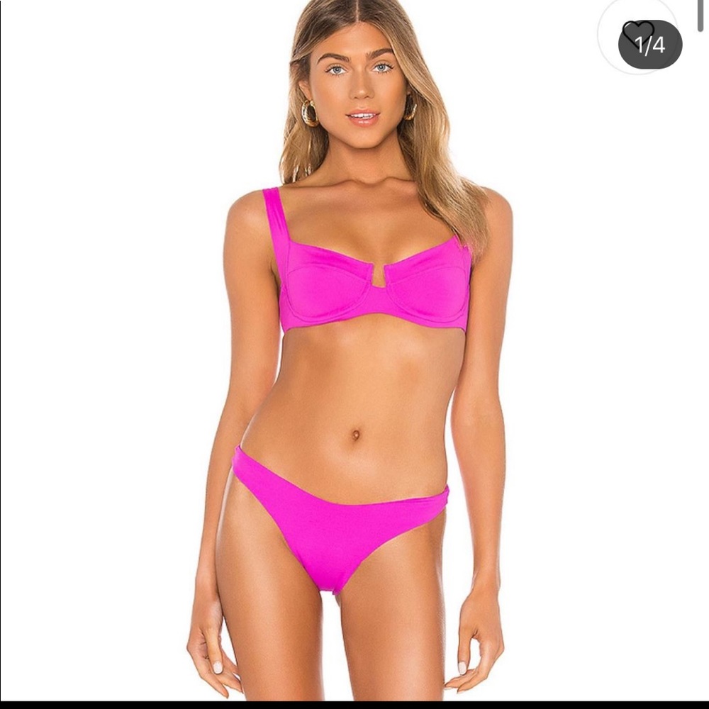 REVOLVE underwire L Space bikini top Fuschia